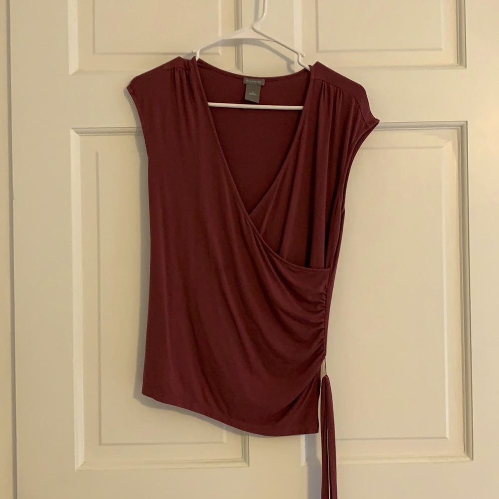 Maroon top